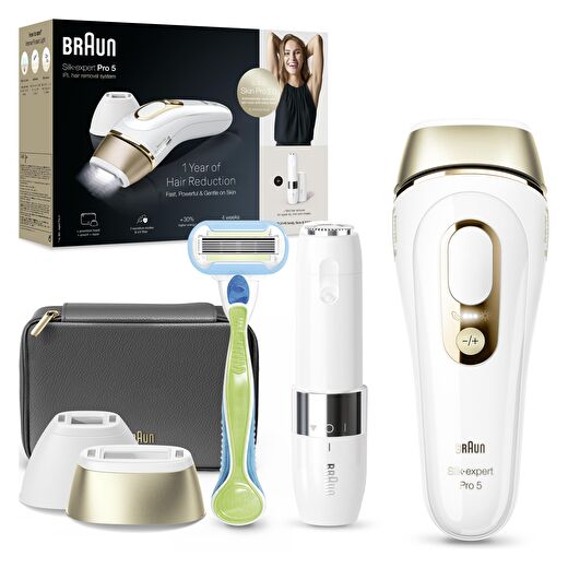 Braun IPL Silk·expert Pro 5, Evde Tüy Alma, Çanta, Venus Tıraş Makinesi, 2 Başlık ile, PL5146 2