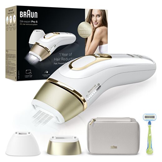 Braun IPL Silk·expert Pro 5, Evde Tüy Alma, Çanta, Venus Tıraş Makinesi, 2 Başlık ile, PL5152 1