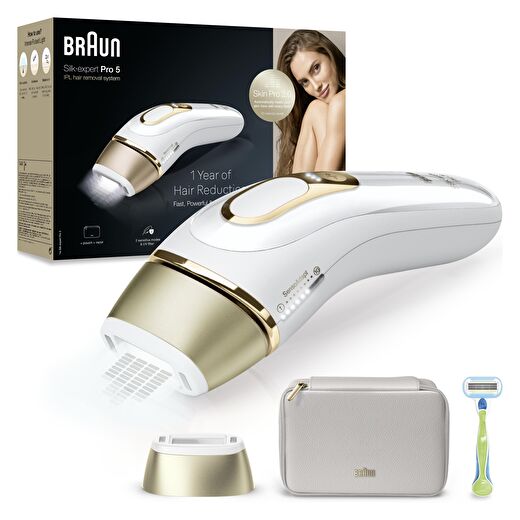 Braun IPL Silk·expert Pro 5, Evde Tüy Alma, Çanta, 1 Başlık ile, PL5052 1