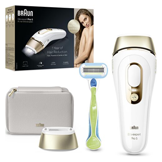 Braun IPL Silk·expert Pro 5, Evde Tüy Alma, Çanta, 1 Başlık ile, PL5052 2