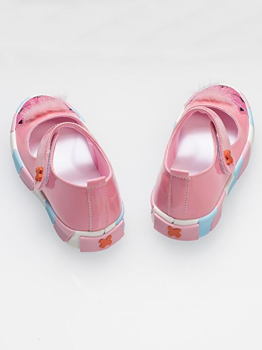 Pembe Rugan Simli 3d Kız Babet Sneakers 2