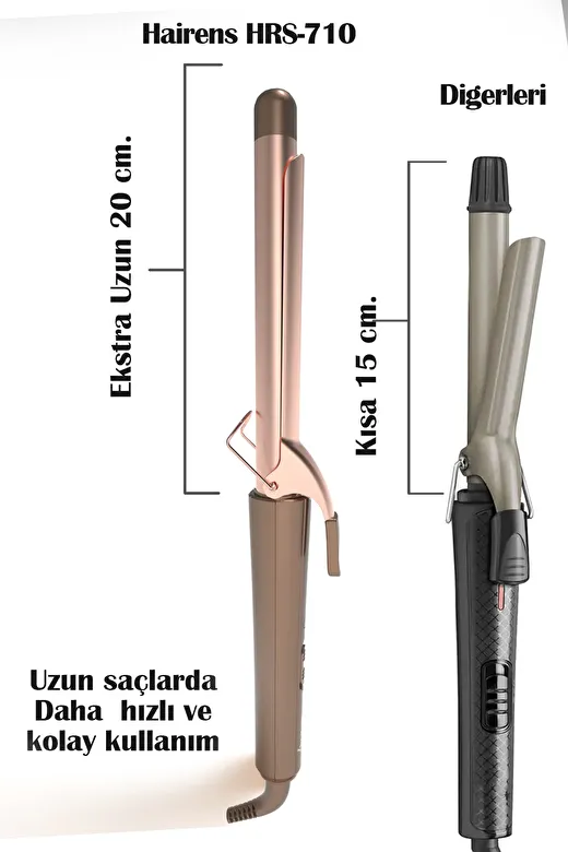 Hrs-710 Seramik Uzun Saç Maşası 19 Mm. 3