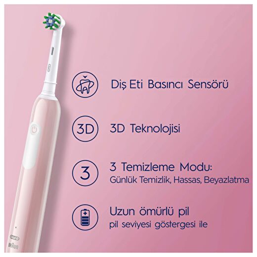Oral-B Pro Series 1 Şarjlı Diş Fırçası - Pembe 2
