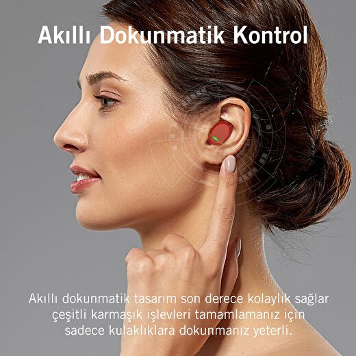 Nautica Buds T120 TWS Stereo Kablosuz Kulak İçi Kulaklık Kırmızı 4