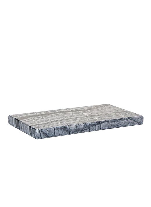 Dekoratif Sunumluk Antrasit Doğal Mermer Taş - 27x16 cm  2