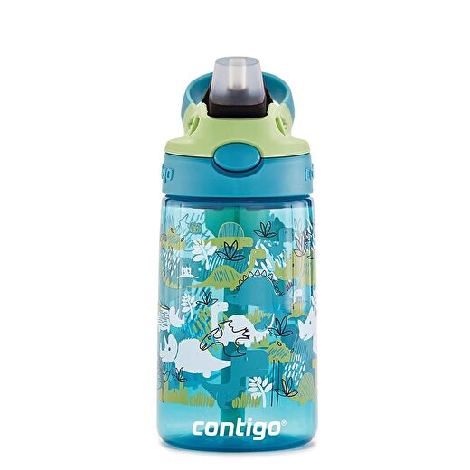 Contigo Gizmo Flip Tek El Bas İç Emzikli Çocuk Su Matarası Dino 420ml  2
