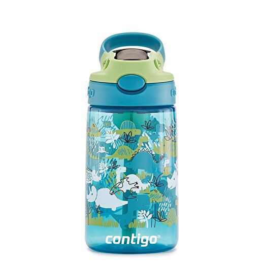 Contigo Gizmo Flip Tek El Bas İç Emzikli Çocuk Su Matarası Dino 420ml  4