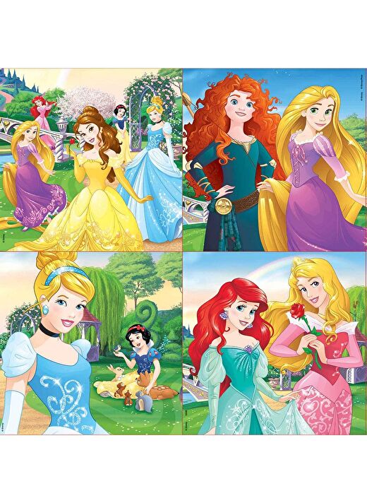 Educa 12+16+20+25 Parça Disney Prensesler Puzzle - Taşıma Çantalı 2