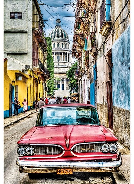 Educa 1000 Parça Vintage Car in Old Havana Puzzle 2