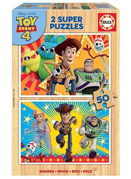 Educa 18084 Toy Story Erkek Çocuk Puzzle (2x50 Parça) 1