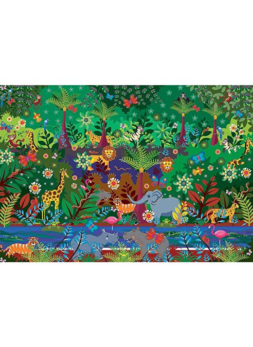 Educa 500 Parçalık Çocuk Ve Yetişkinler İçin Orman (Jungle) Puzzle 1