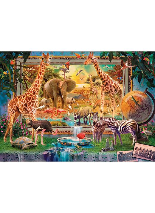 Educa 4000 Parça Savana Hayata Geliyor Puzzle 1