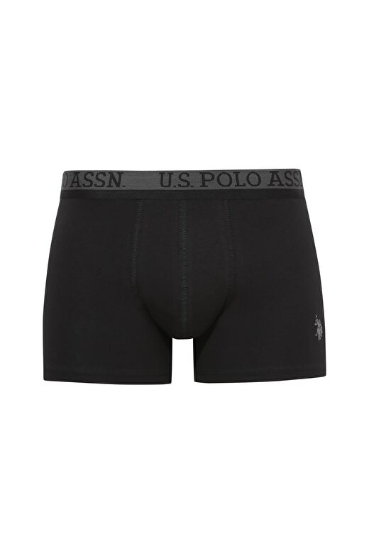U.S. Polo Assn.  Erkek 201 Siyah-Antrasit Melanj - Siyah 3 lü Boxer  4