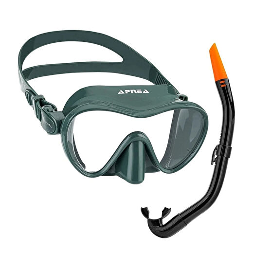 Apnea Royal Green Maske Şnorkel Set-YEŞİL 1