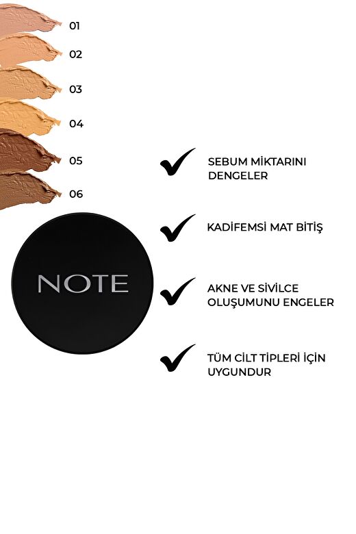 Note Luminous Silk Cream Powder 03 Medium Beige Patakrem Pudra Fondöten 2