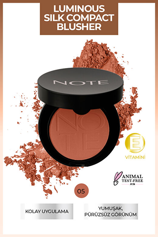 Note Luminous Silk Compact Allık 02 Pink in Summer 1