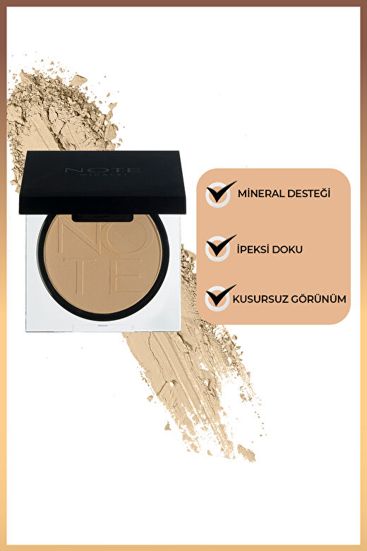 Note Mineral Powder 01 Mat Bitişli Toz Yüz Pudrası 2