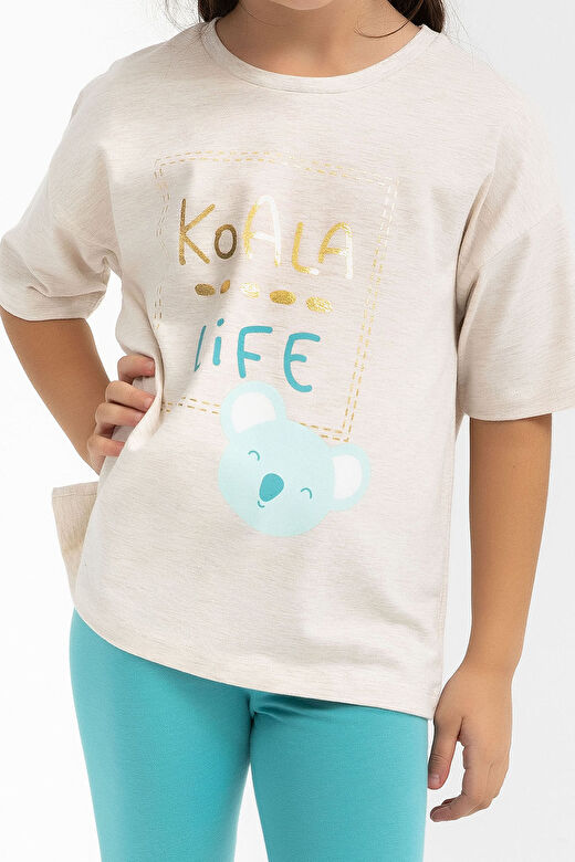 Rolypoly Koala Life Kremmelanj Kız Çocuk Tayt Takım 4