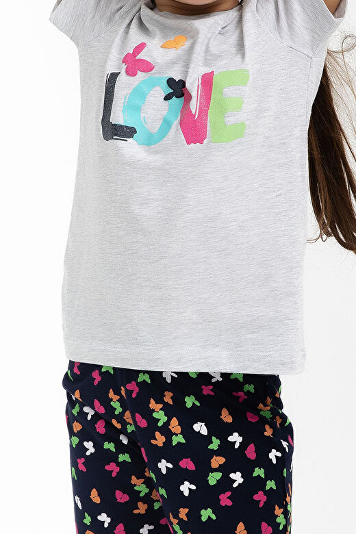 Rolypoly Love Karmelanj Kız Çocuk Pijama Takımı 4