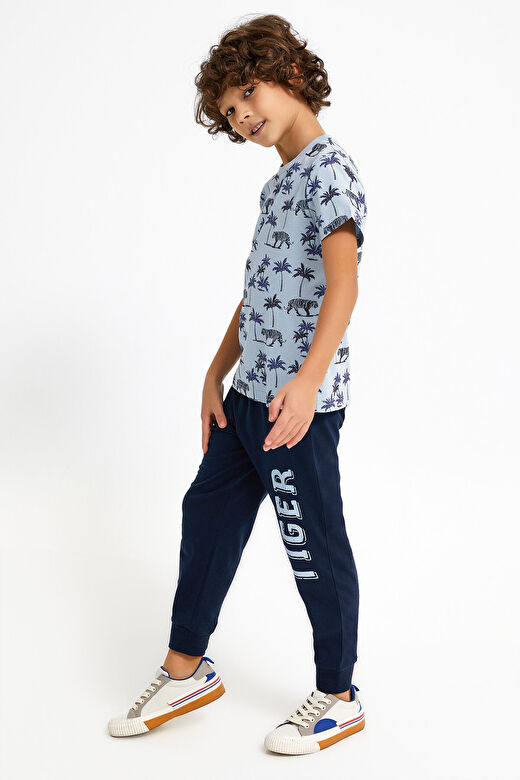 Rolypoly Tiger Duman Mavisi Erkek Çocuk Pijama Takımı 2