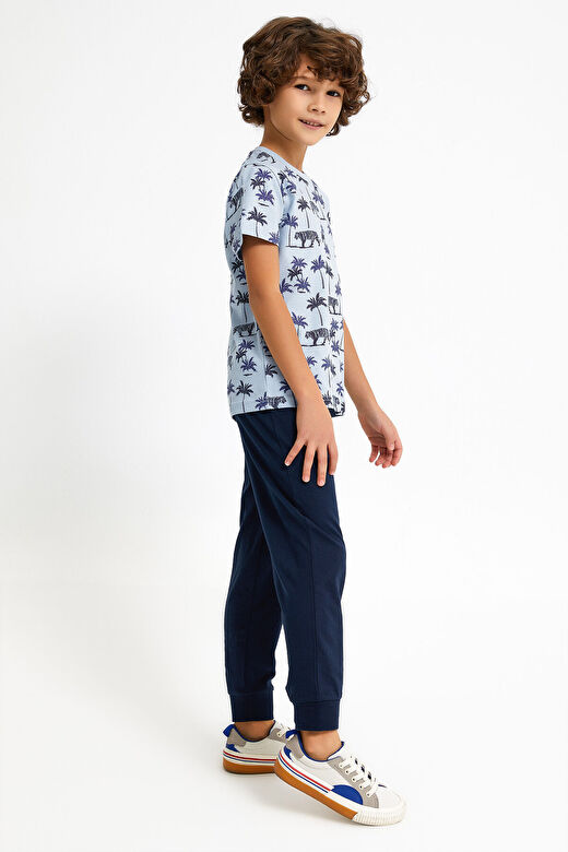Rolypoly Tiger Duman Mavisi Erkek Çocuk Pijama Takımı 3