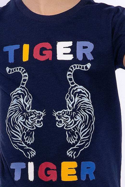 Rolypoly Tiger Lacivert Erkek Çocuk Bermuda Takım 3