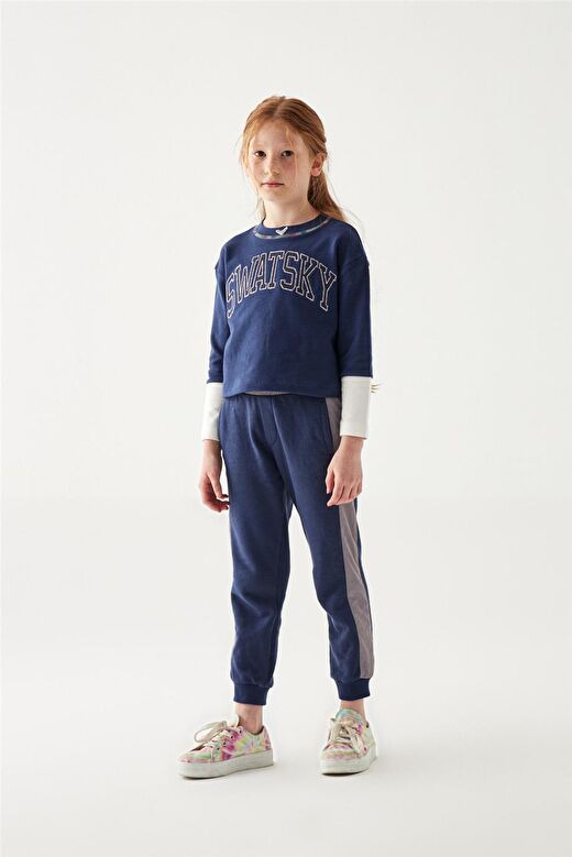Swatsky Kız Çocuk Lacivert T-Shirt 1
