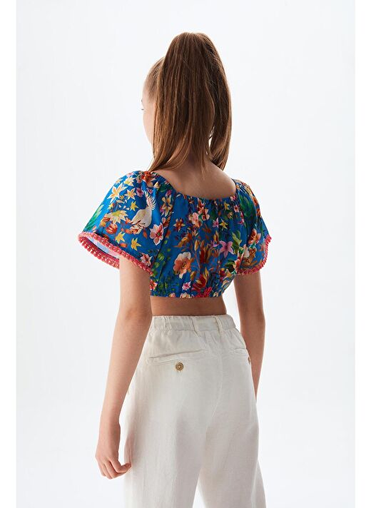 BG Store Kız Çocuk Desenli Crop Top 23SS2SW6617 4