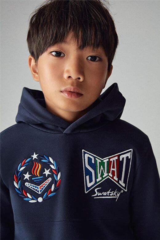 Swatsky Erkek Çocuk Lacivert Sweatshirt 3
