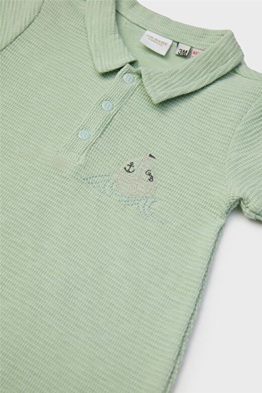 Layette Erkek Bebek Yeşil Tulum 3