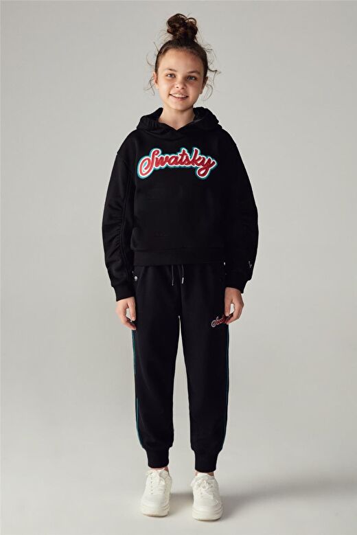 Swatsky Kız Çocuk Siyah Sweatshirt 1
