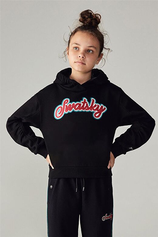 Swatsky Kız Çocuk Siyah Sweatshirt 2