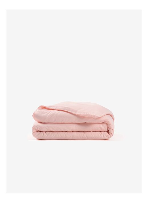 Washed Linen Keten Çift Kişilik Nevresim Pembe 200x220 2