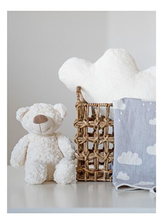 Cloud Peluş Kırlent Ekru28x55 3