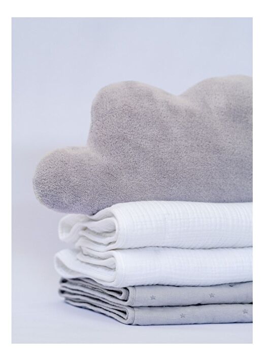 Cloud Peluş Kırlent Açık Gri28x55 3