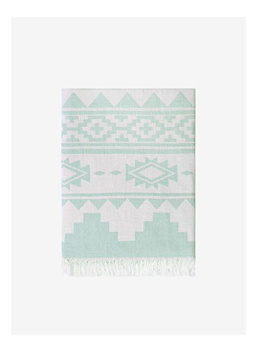 Rug Pamuk Koltuk Şalı Açık Yeşil 130x170 1