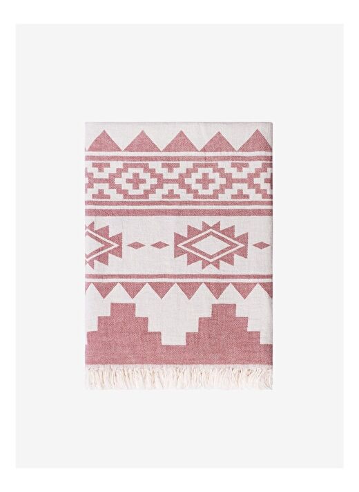 Rug Pamuk Koltuk Şalı Bordo 130x170 1