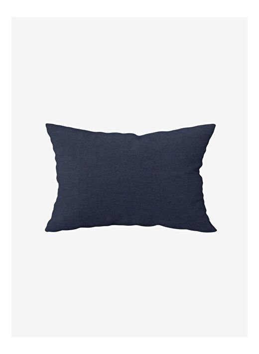Washed Linen Keten Yastık Kılıfı 2'li Indigo 50x70 3