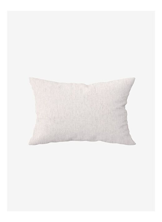 Washed Linen Keten Yastık Kılıfı 2'li Çizgili 50x70 1