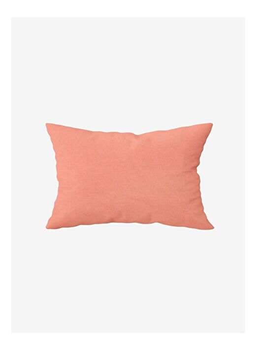 Washed Linen Keten Yastık Kılıfı 2'li Şeftali Rengi 50x70 3