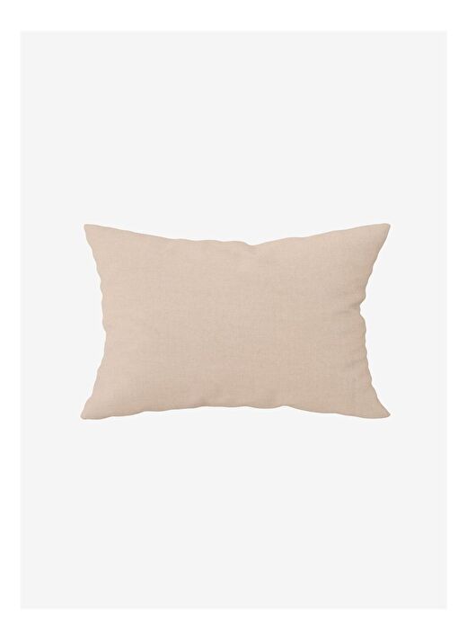 Washed Linen Keten Yastık Kılıfı 2'li Bej 50x70 3