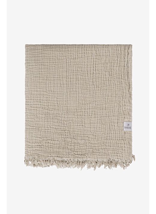 Cocoon Pamuk 4 Kat Müslin Koltuk Şalı Bej / Krem 130x170 4