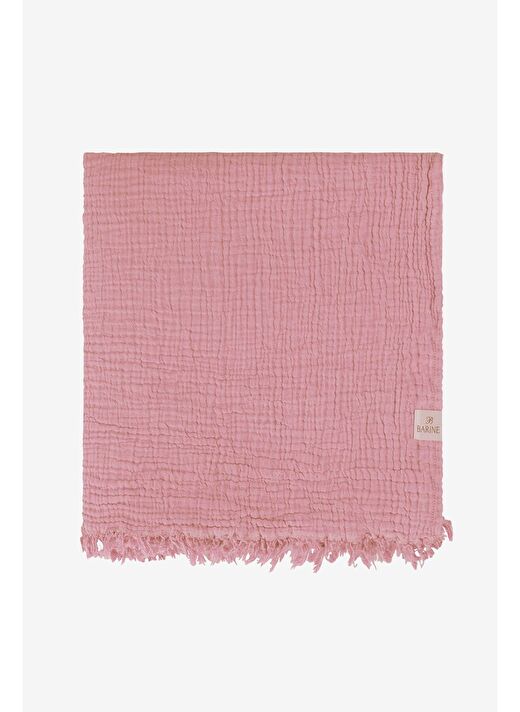 Cocoon Pamuk 4 Kat Müslin Yatak Örtüsü Koyu Pembe / Açık Pembe 200x220 4