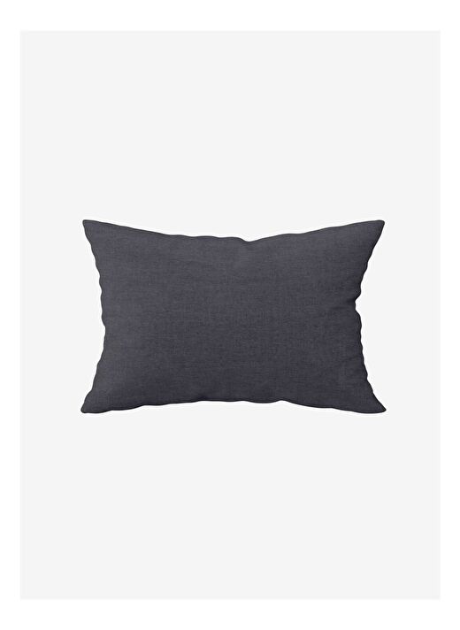 Washed Linen Keten Yastık Kılıfı 2'li Antrasit 50x70 3