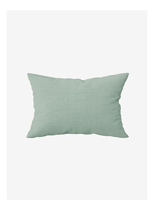 Washed Linen Keten Yastık Kılıfı 2'li Yeşil 50x70 3
