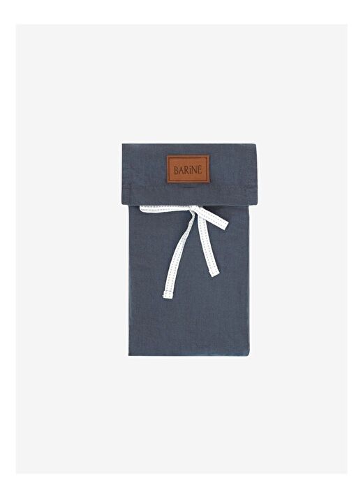 Washed Linen Keten Yastık Kılıfı 2'li Koyu Mavi 50x70 2
