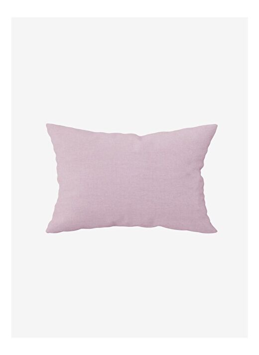 Washed Linen Keten Yastık Kılıfı 2'li Mor 50x70 3