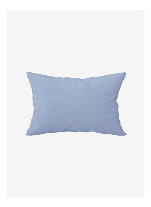 Washed Linen Keten Yastık Kılıfı 2'li Açık Mavi 50x70 3