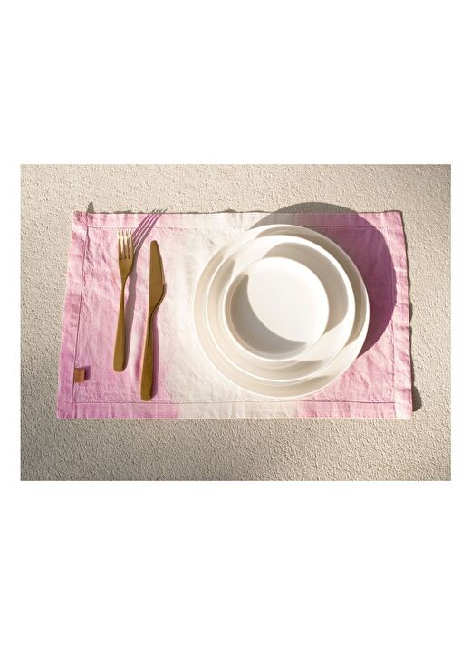 Ombre 2'li Servis Altlığı Pembe 35x50 1