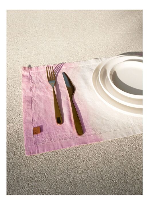 Ombre 2'li Servis Altlığı Pembe 35x50 3